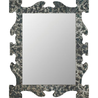 8111-28 - HAND ANTIQUE MIRROR FRAME, MIRROR GLASS