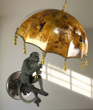 Maitland Smith Pair of Monkey Wall Lamps-8119-19