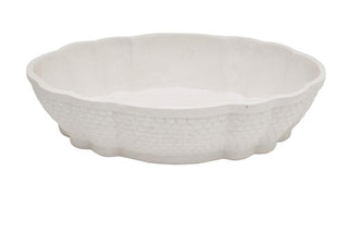 Maitland Smith Constance Bowl - Crushed White Agate Cast Bowl