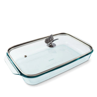 Butterfly Lid with Pyrex 3 quart Baking Dish