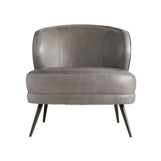 Arterior Home Kitts Chair Mineral Grey Leather 8148