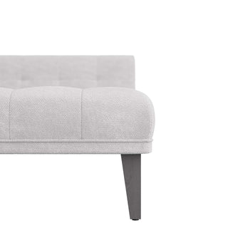 Phaedra Chaise - Platinum Bouclé with Grey Ash Legs