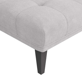 Phaedra Chaise - Platinum Bouclé with Grey Ash Legs