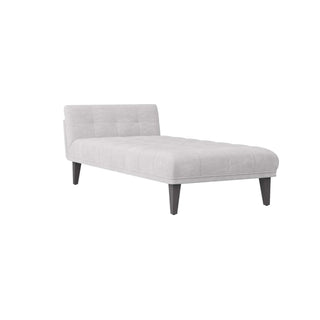 Phaedra Chaise - Platinum Bouclé with Grey Ash Legs