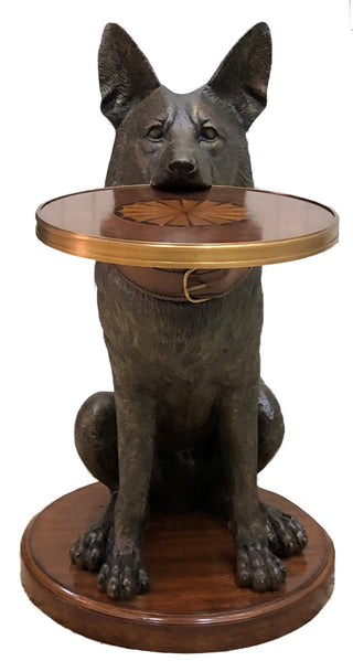 Maitland Smith 8401-30 - German Shepherd Accent Table