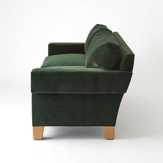 Square Sofa -Green Velvet