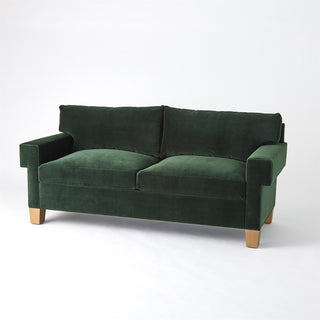 Square Sofa -Green Velvet