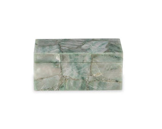 Maitland Smith Small Green Aventurine Decorative Box – 9"