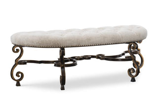 Maitland Smith 88-0248 - ARIA BENCH (C-AR48)  IN MUSLIN