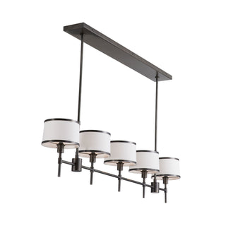 Bronze Luciano Linear Chandelier - Modern Classic 5-Light Fixture