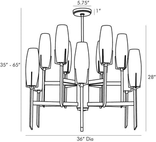 Vintage Silver Keifer Large Chandelier -  EMAIL FOR SPECIAL PRICING UP TO 60% OFF