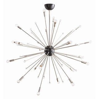 Polished Nickel Imogene Large Chandelier - Modern Starburst Design