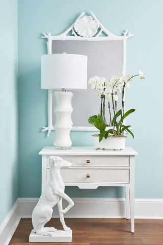 Georgian Lowboy with Luxe Linen Drawer - White or Black