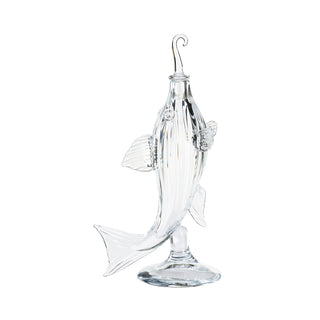 Hand-Blown Glass Fish Decanter – 1810 London Reproduction – Unique Barware and Home Accent