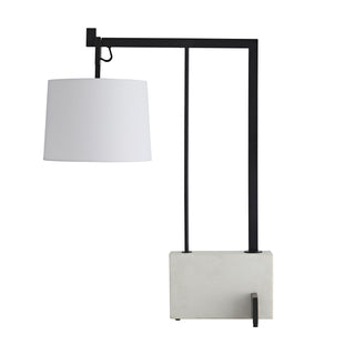 Piloti Lamp - Sleek Desk Lamp with Faux Marble Base and Bronze Finish