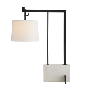 Piloti Lamp - Sleek Desk Lamp with Faux Marble Base and Bronze Finish