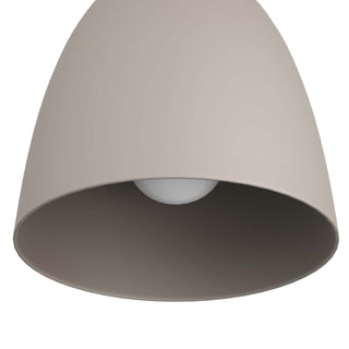 Wade Flush Mount Matte Taupe Steel Shade