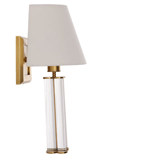 Eckart Sconce - Antique Brass Finish with Clear Glass Rods