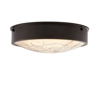 Pietro Flush Mount - English Bronze Glass Fixture