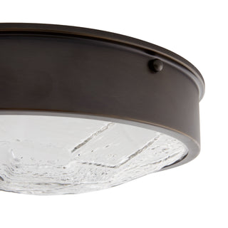 Pietro Flush Mount - English Bronze Glass Fixture