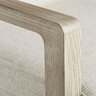 Duran Chair - Fieldstone Gray Linen with Smoke Finish