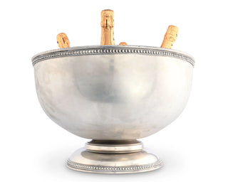 Pewter Medici Bead Ice Tub/Punch Bowl