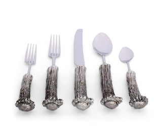 Pewter Antler Flatware Set