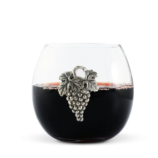 Grape Stemless Wine Glass