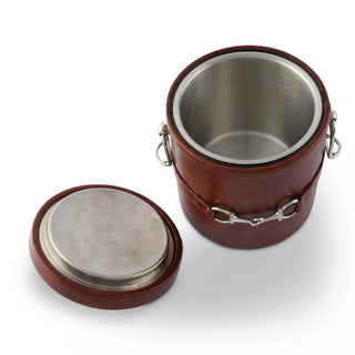 Equestrian Horse Bit Vegan Leather Ice Bucket