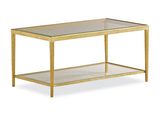 HM1015C-2 - JINX BRASS RECTANGLE COCKTAIL TABLE