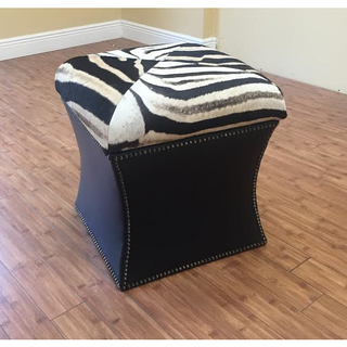 Zebra Storage Cube Ottomans