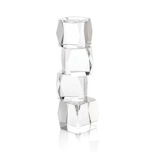 CRYSTAL CUBIST CANDLEHOLDER