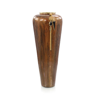 Lagniappe Brown Enamel Vase JRA-11977