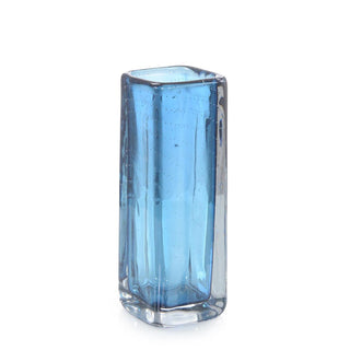 Ocean Blue Handblown Glass Vase II JRA-13166