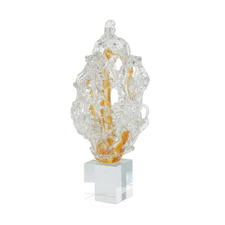 Frozen Flame Sculpture on Crystal Base, Small JRA-15082