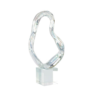 Prismatic Loop Sculpture on Crystal Base, Medium JRA-15084