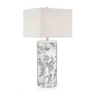 Hand-Painted Bows of Winter Leaves Table Lamp JRL-10344