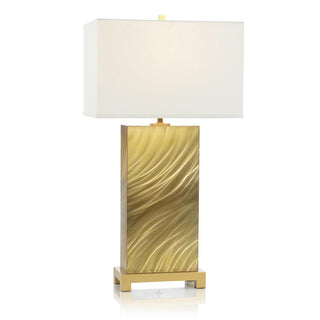 John Richard Stainless Steel Brushed Spiral Gold Table Lamp JRL-10432