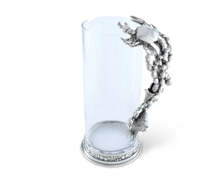 Glass Pitcher Pewter Marine Life Handle