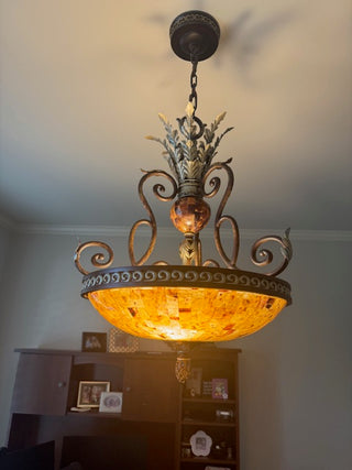 Maitland Smith  Brass Chandelier