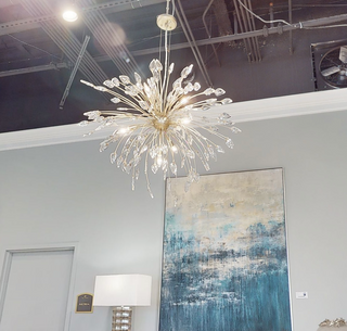 Reveille: Crystal Constellation Seven-Light Pendant Chandelier