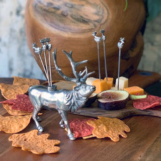 Elk Pewter Cheese Pick Set