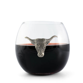 Longhorn Stemless Wine Glass