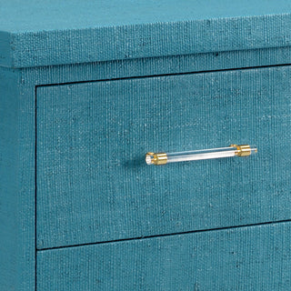 Clifton Side Chest with Raffia Finish - Modern Storage Piece