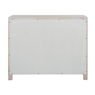 Trujillo Cabinet with Whitewashed Finish and Wave Cutouts