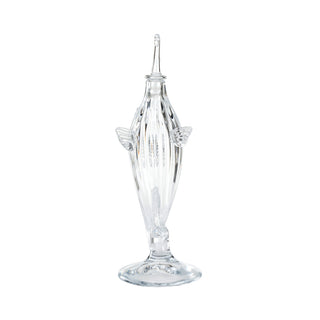 Hand-Blown Glass Fish Decanter – 1810 London Reproduction – Unique Barware and Home Accent