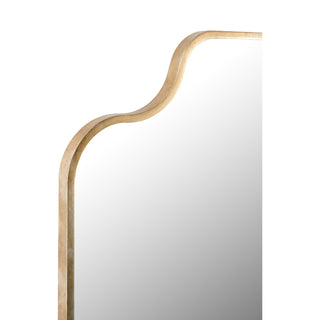 Sartilly Mirror - Elegant Champagne Finish with Curved Design, Inspired by 18th Century French Style