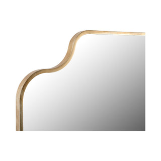 Sartilly Mirror - Elegant Champagne Finish with Curved Design, Inspired by 18th Century French Style