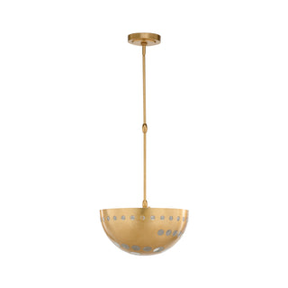 Cirque Pendant Light (Small) – Antique Gold Leaf Finish with Adjustable Rods by Bradshaw Orrell