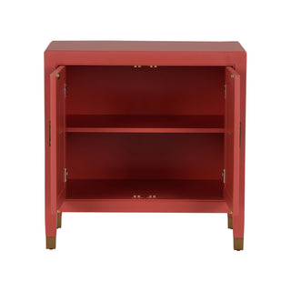 Jill Bedside Chest – Modern Asian Design with Brass Hardware, Bedroom or Living Space Accent Table